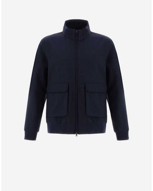 Herno LAYERS WOOL STORM BOMBER JACKET male Bomber