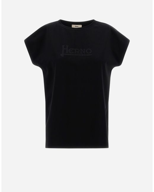 Herno INTERLOCK JERSEY T-SHIRT female T-shirts