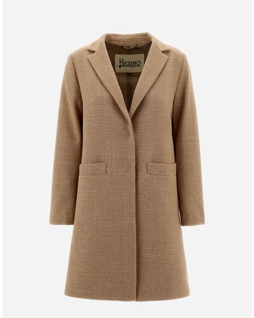 Herno COTTON PAILLETTES COAT female Coats Trench