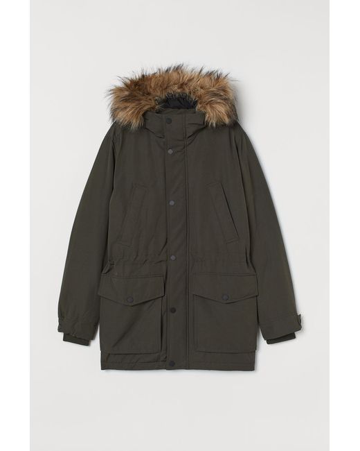 H & M Padded Parka with Hood