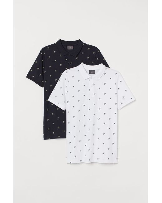 H & M 2-pack Slim Fit Polo Shirts