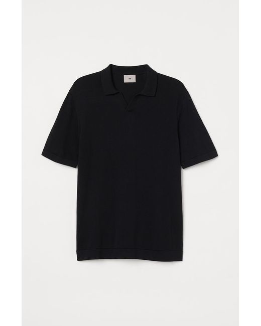 H & M Fine-knit Collared Shirt