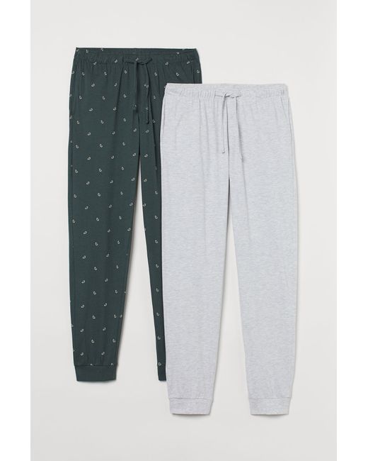 H & M 2-pack Jersey Pajama Pants