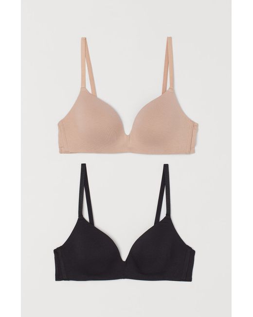 H & M 2-pack Padded Cotton Bras