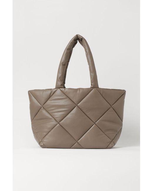 H & M Quilted Shopper
