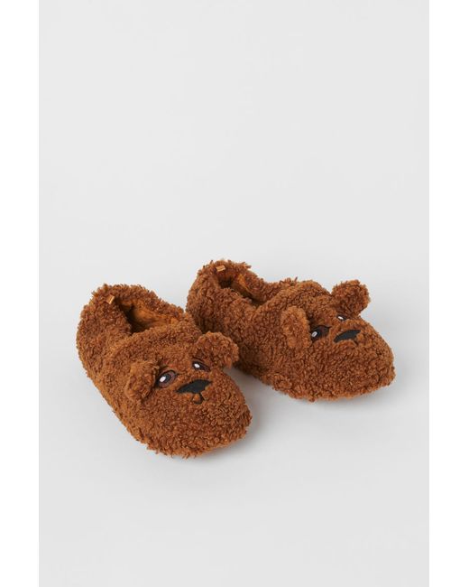 H & M Soft Faux Shearling Slippers