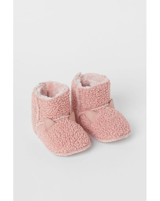 H & M Faux Shearling-lined Slippers