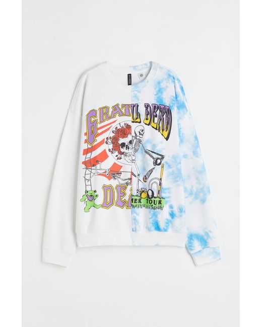 H & M Printed Sweatshirt