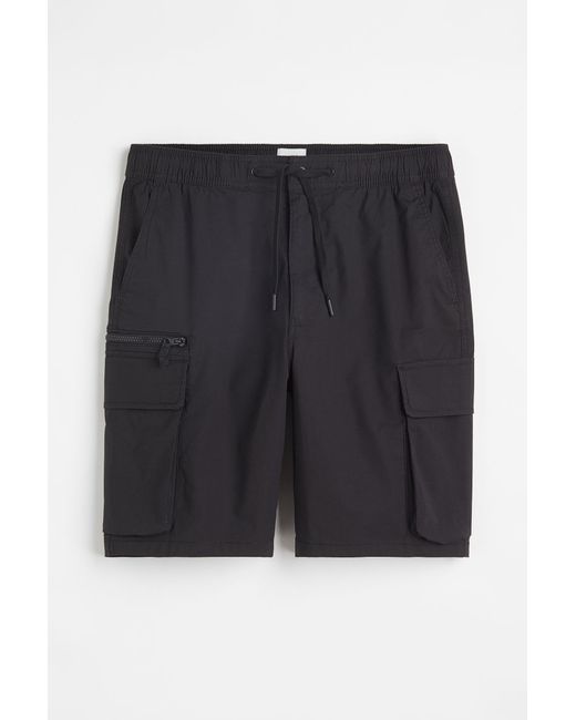 H & M Regular Fit Knee-length Cargo Shorts