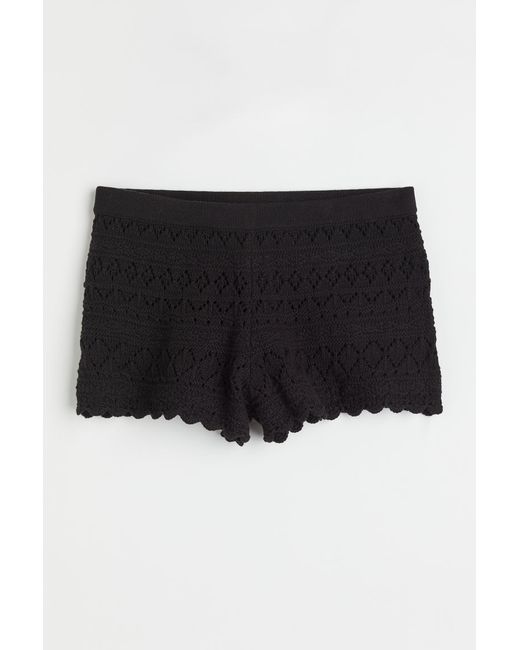 H & M Pointelle-knit Shorts