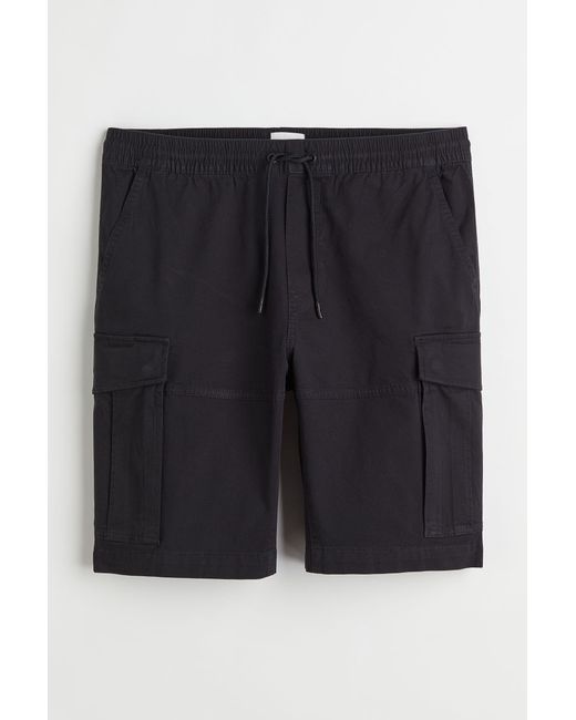 H & M Regular Fit Twill Cargo Shorts
