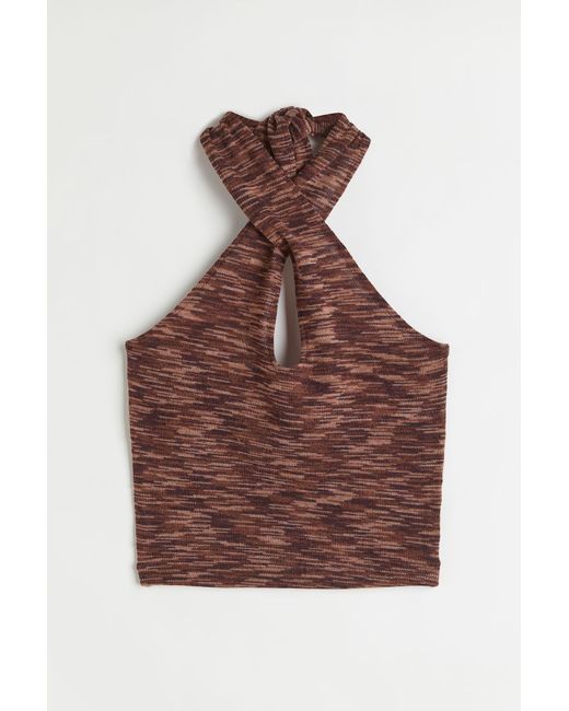H & M Fine-knit Halterneck Top