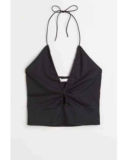 H & M Ribbed Cut-out Top