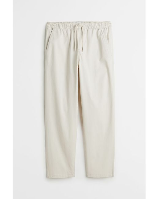 H & M Relaxed Fit Twill pull-on trousers
