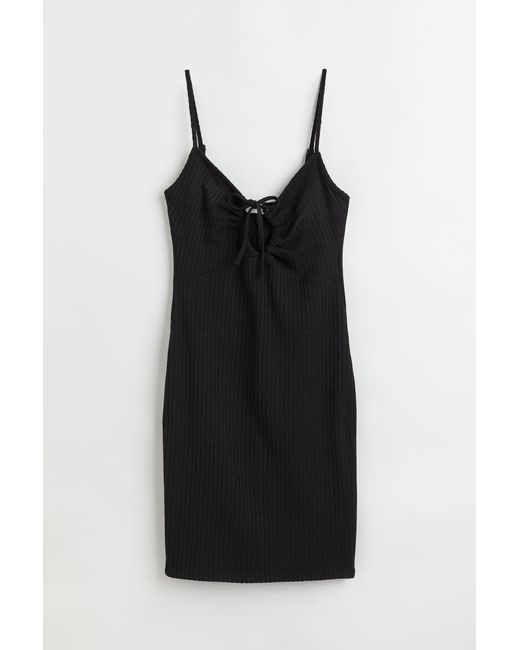 H & M Ribbed jersey bodycon dress