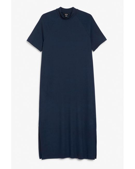 H & M Maxi dress with slits Blau
