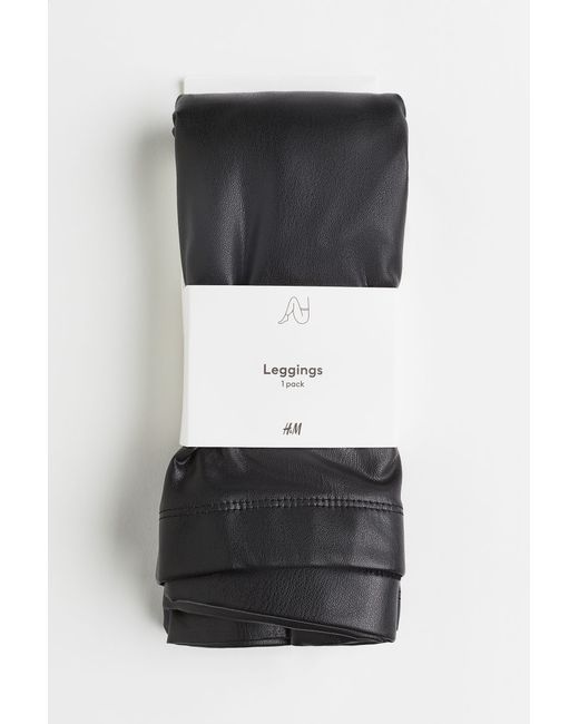 H & M Faux Leather Leggings