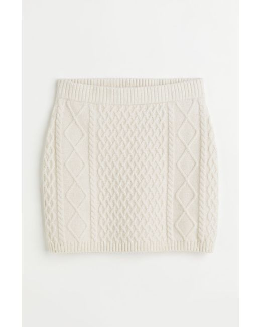 H & M Cable-knit Skirt