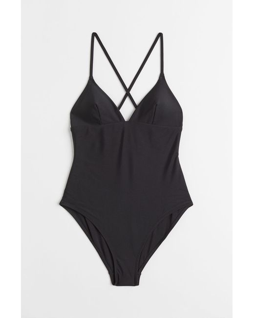 H & M Padded-cup Swimsuit