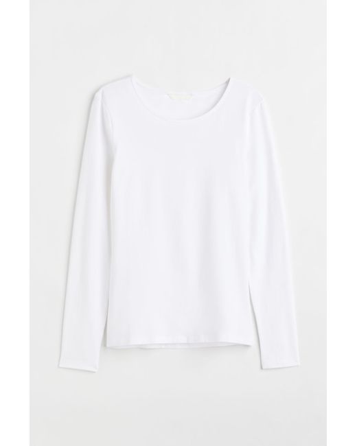 H & M Long-sleeved Jersey Top