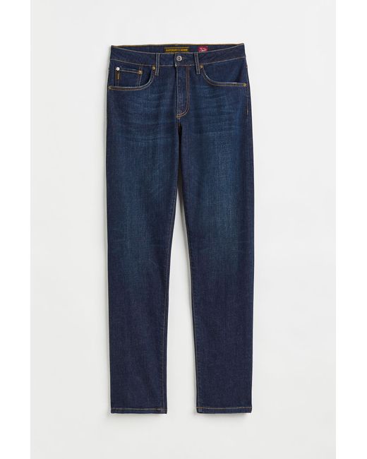 H & M Vintage Slim Straight Jeans Blau