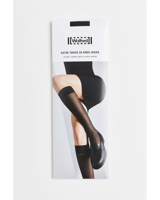 H & M Satin Touch 20 Knee Highs