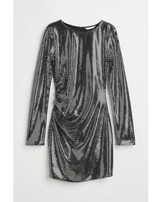 H & M Sequined Bodycon Dress