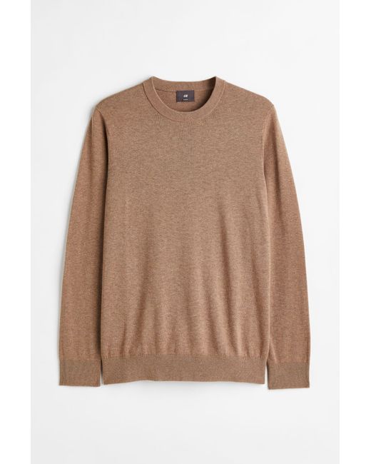 H & M Slim Fit Fine-knit Cotton Sweater
