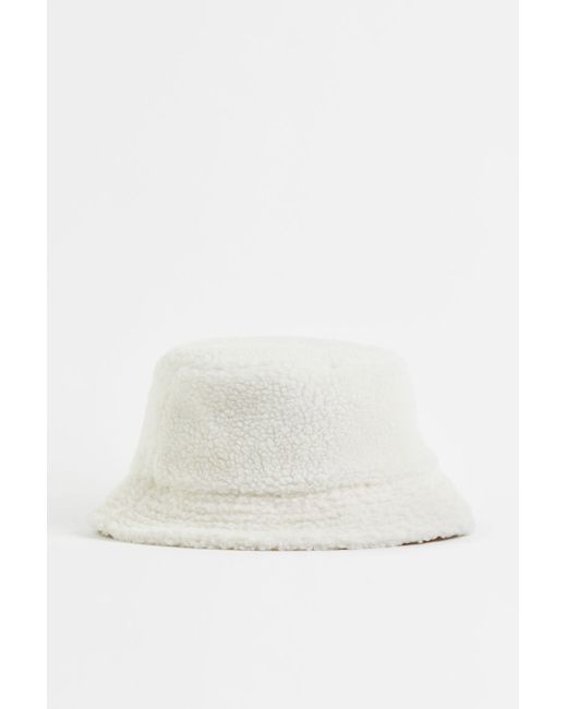 H & M Teddy Fabric Bucket Hat