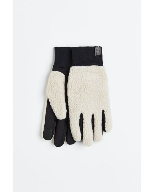 H & M Teddy Fleece Smartphone Gloves