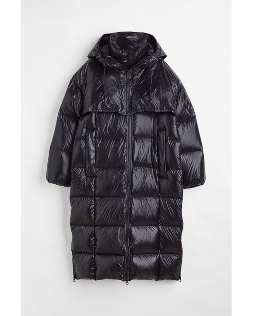 H & M Oversized Hooded Down Coat