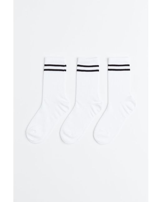 H & M 3-pack Sports Socks in DryMove