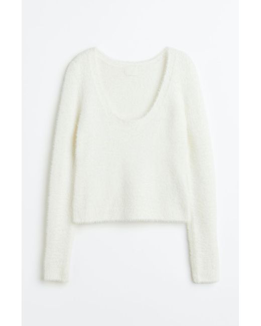 H & M Fluffy-knit Sweater