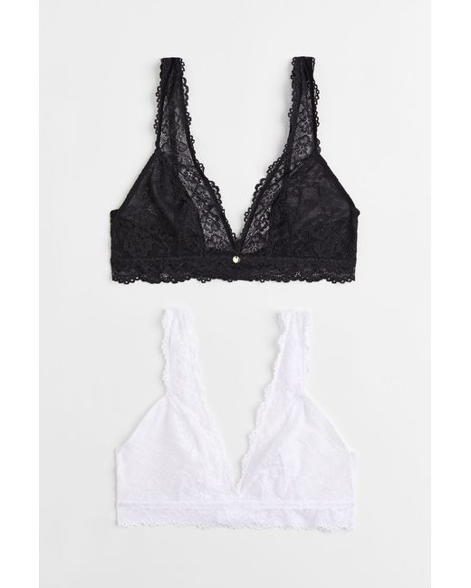 H & M 2-pack Soft-cup Lace Bras