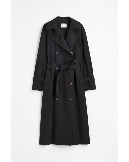 H & M Double-breasted Trench Coat