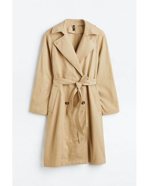 H & M Cotton Twill Trench Coat