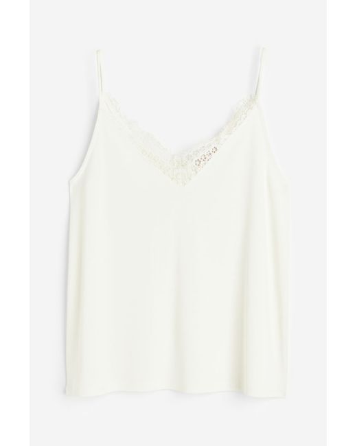 H & M Lace-trimmed Camisole Top