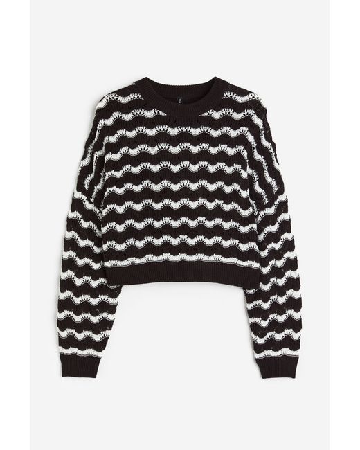 H & M HM Pointelle-knit Sweater