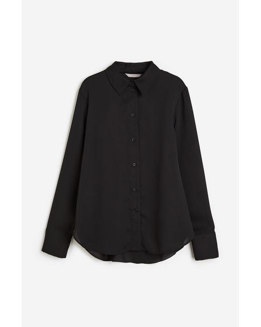 H & M Pointed-collar Shirt
