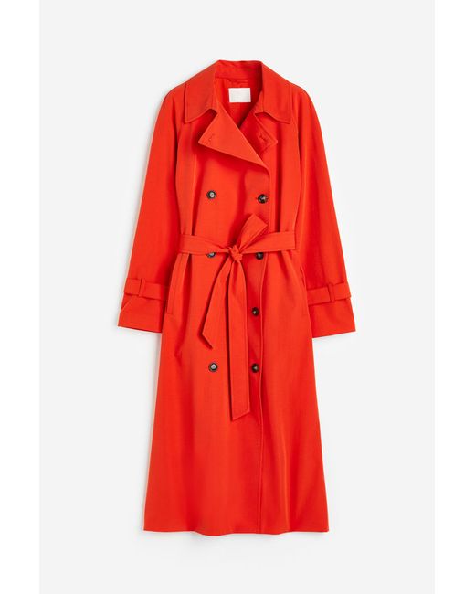 H & M Double-breasted Trench Coat