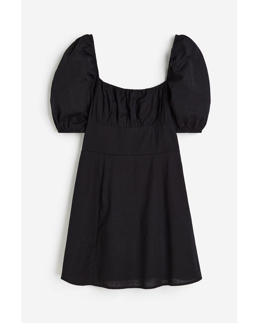 H & M Puff-sleeved dress