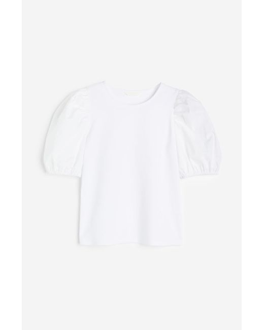 H & M Puff-sleeved Top