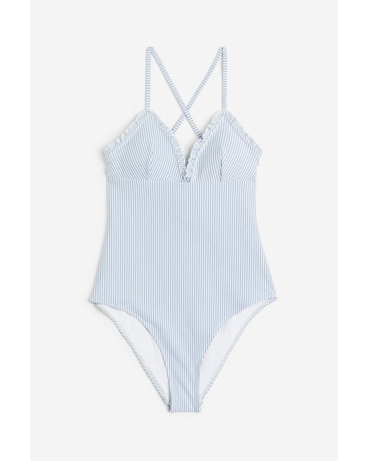 H & M Padded-cup Swimsuit
