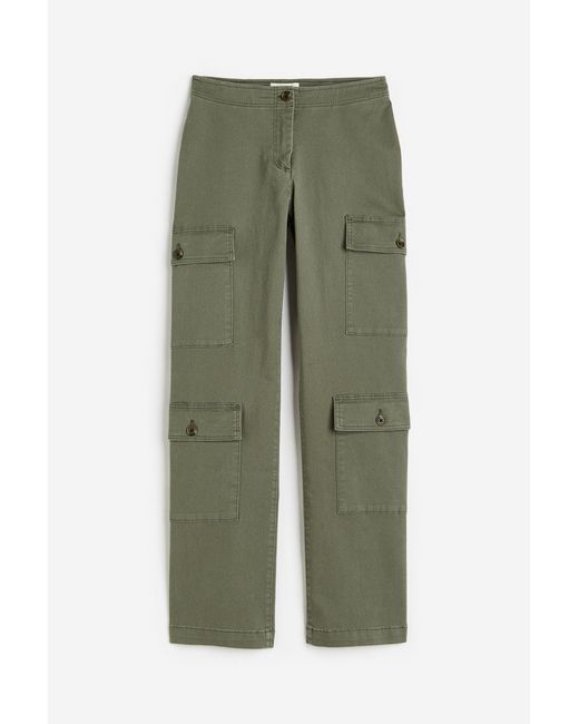 H & M Cotton Twill Cargo Pants