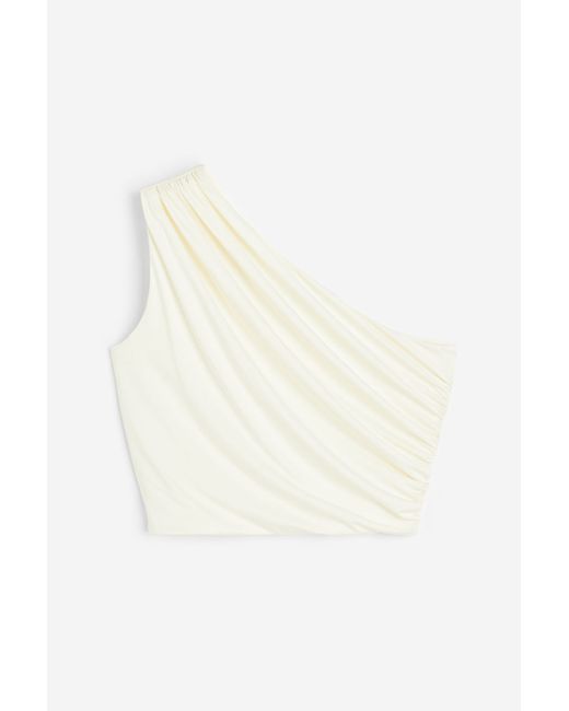 H & M Gathered One-shoulder Top