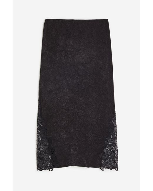H & M Lace-detail Skirt