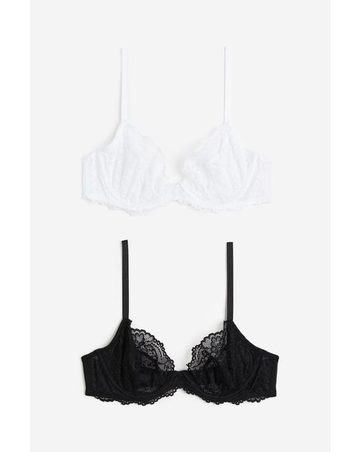 H & M 2-pack Non-padded Lace Bras