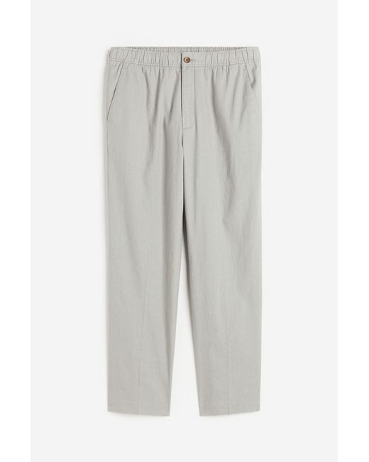 H & M Regular Fit Linen-blend Pants