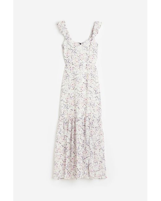 H & M Open-backed Chiffon Dress