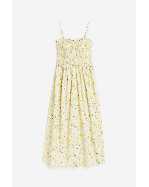 H & M Smocked Cotton Dress
